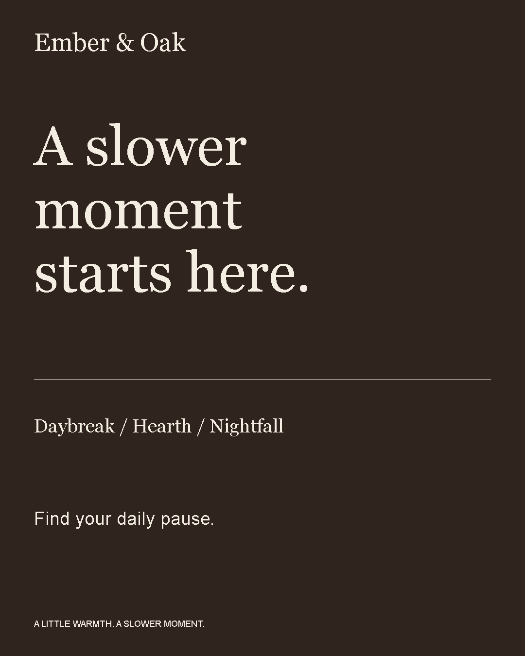 Close with the promise — Ember and Oak social graphic