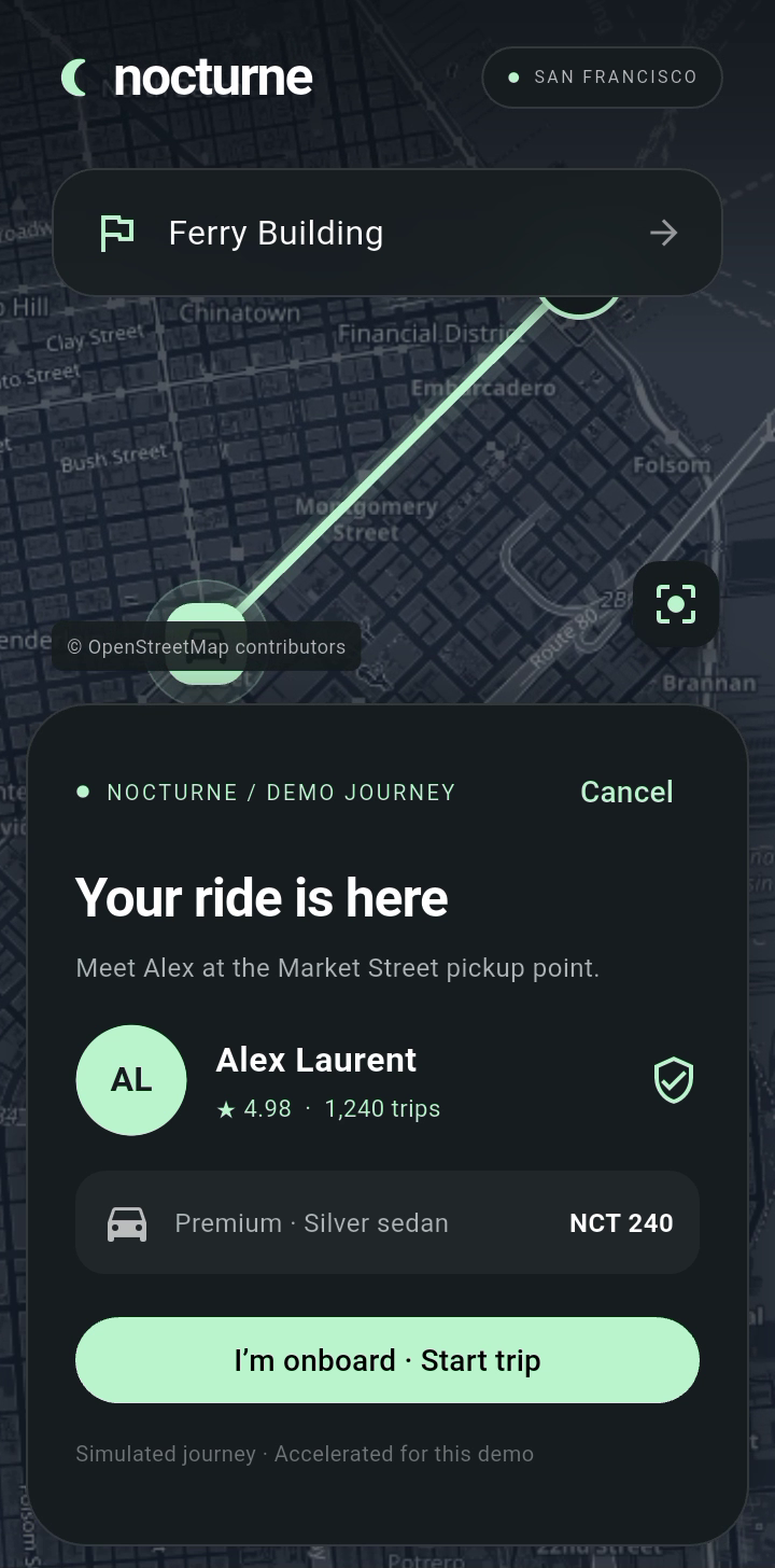 Nocturne app: Ready when you are.