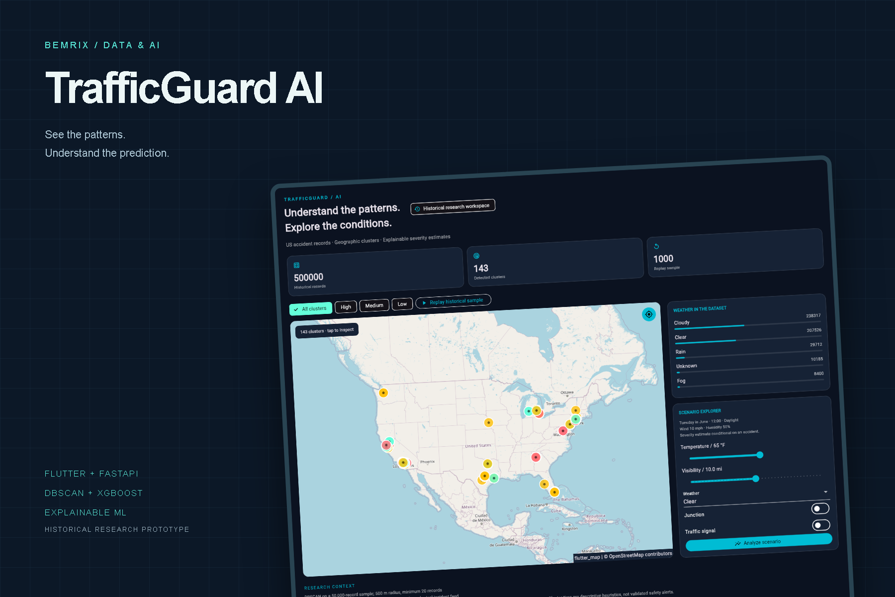 TrafficGuard AI geospatial analytics workspace